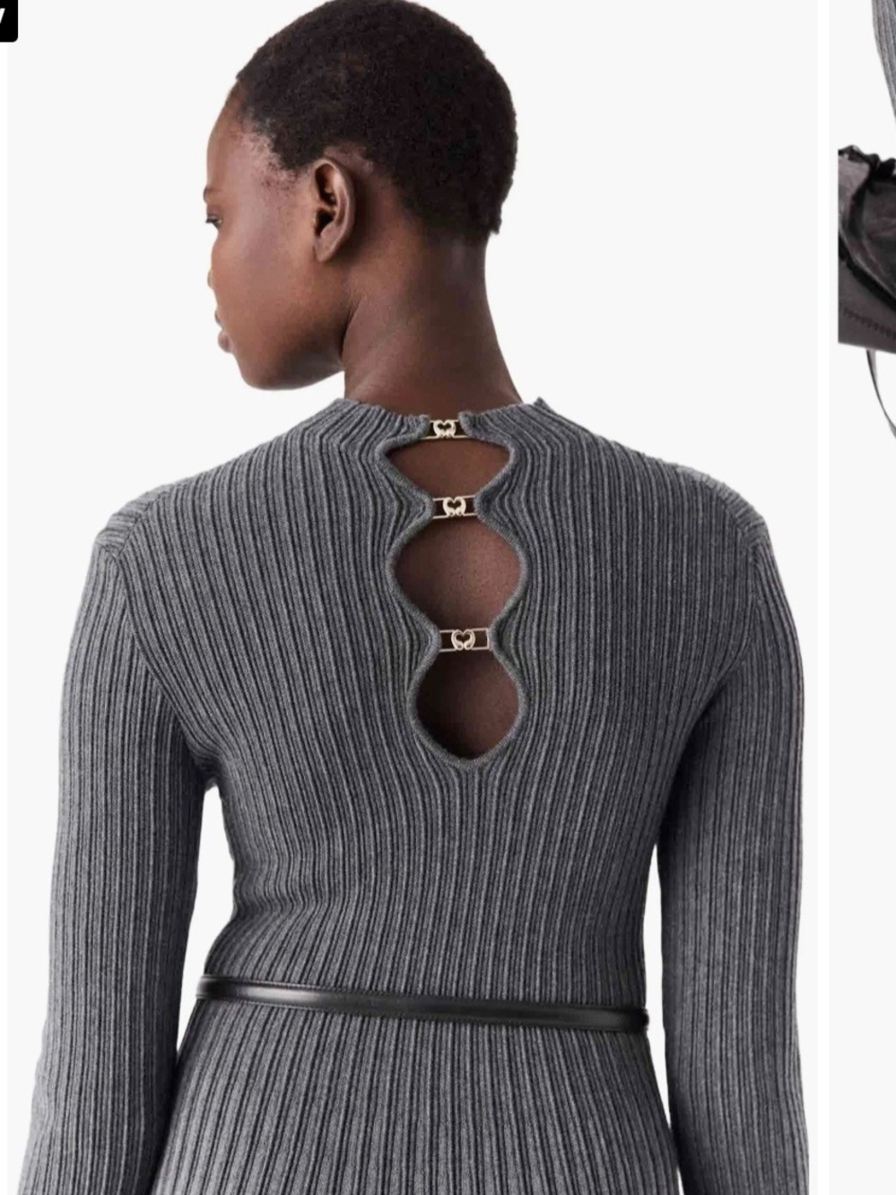Maje Short Gradient Knit Dress 0 $350 Did Not Come With A Belt - Picture 4 of 8